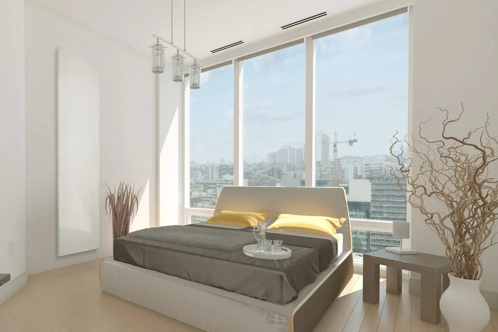 The plain format, for rooms where the panel should recede rather than be noticed.